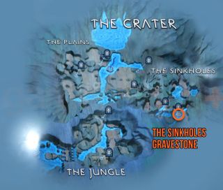 God of War Ragnarok Berserker gravestone crater map