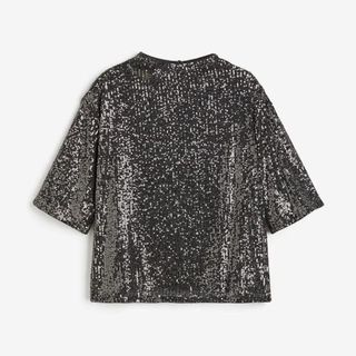 H&M Sequinned Top