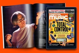 Image of Computer Music magazine featuring in-action shot of composer Atau Tanaku 