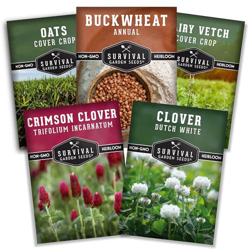 Cover Crop Seeds 5 Variety Collection for Planting - Survival Garden Seeds