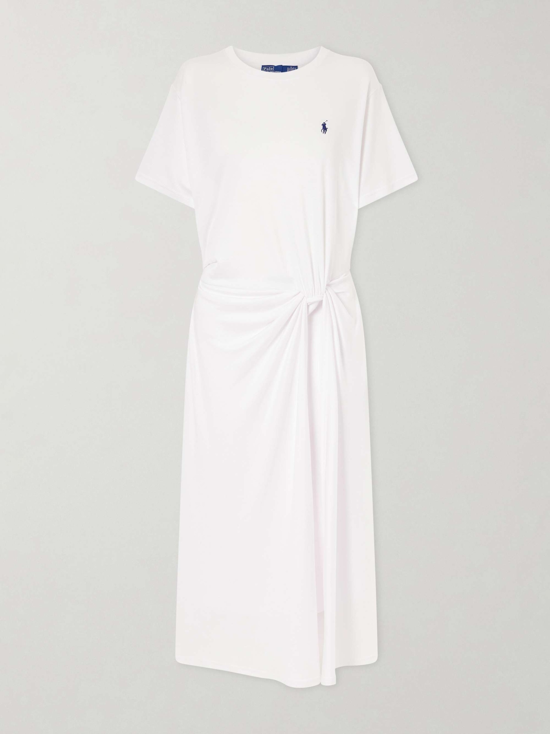 Gathered Jersey Maxi Dress
