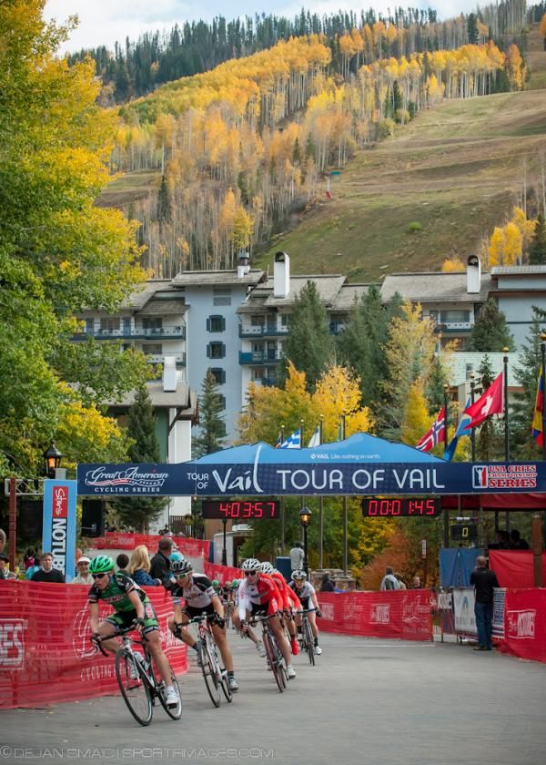 The women's peloton in action during the Tour of Vail.
