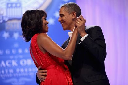 Michelle and Barak Obama.