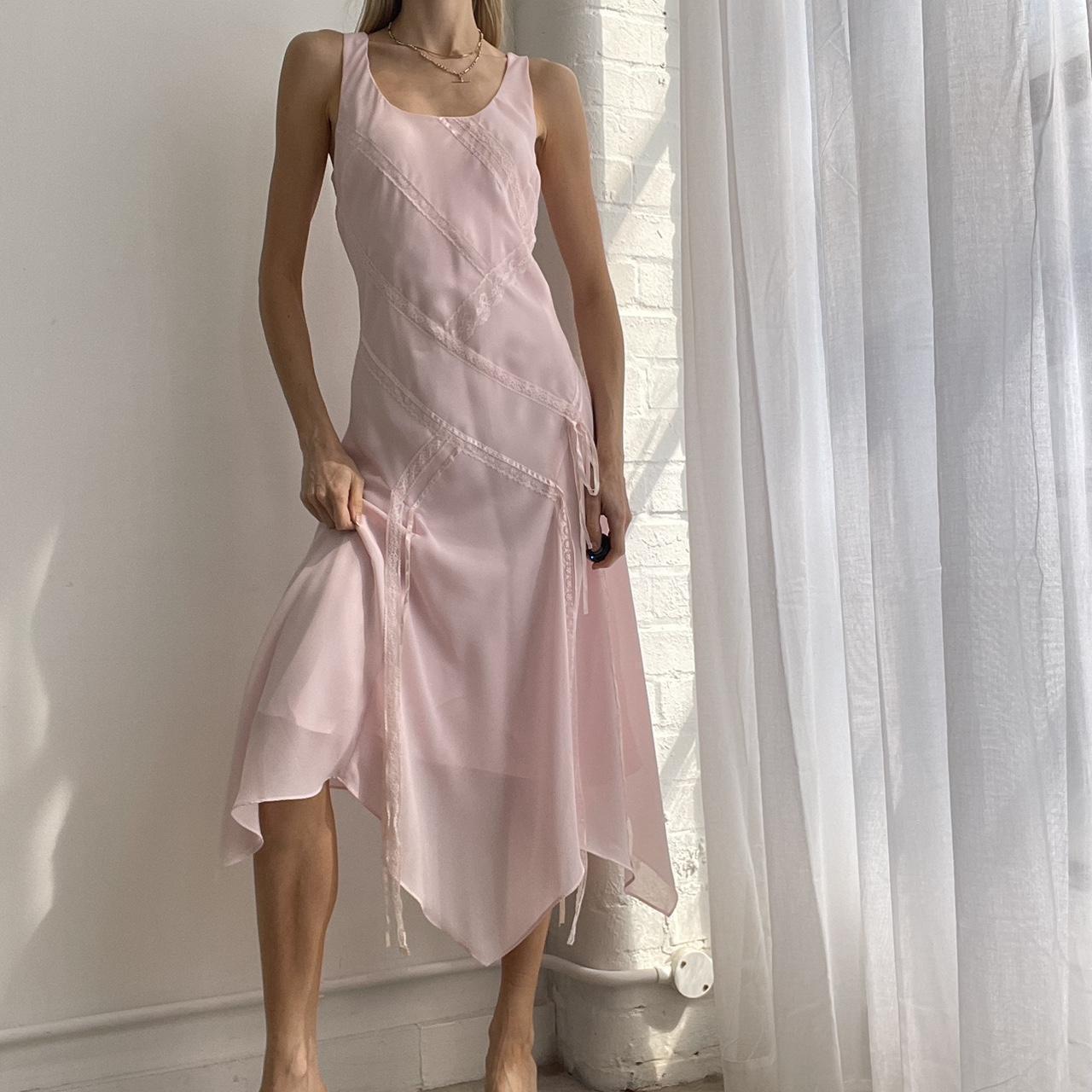 Cute Vintage Fairy Whimsy Slip Baby Pink Dress With...