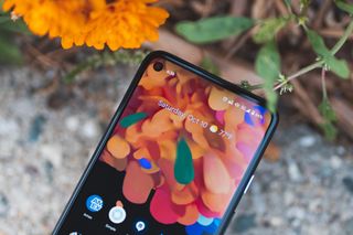 Pixel 4a 5G display