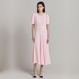 Ghost pink midi dress