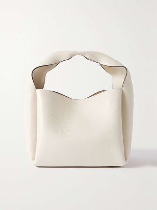 Bucket Textured-Leather Tote