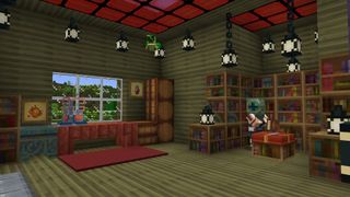 Minecraft texture packs - the Windwaker pack displaying the interior of a fancy house