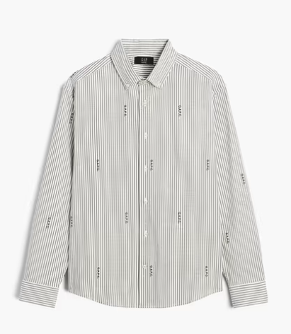 Gap, Gap &amp;times; A.p.c. Relaxed Logo Oxford Shirt