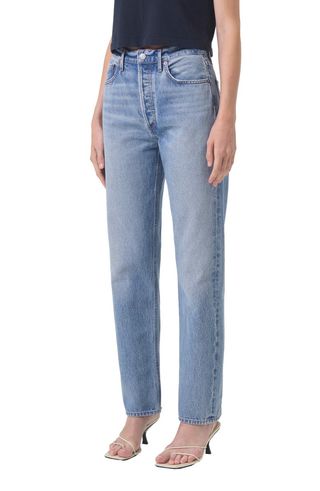 '90s Pinch Waist High Waist Straight Leg Jeans