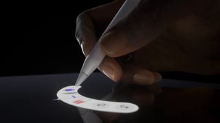 The Apple Pencil Pro with squeeze controls