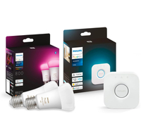 Philips Hue White and Colour 2 pack + Hue Bridge:&nbsp;now £124.04 at Amazon&nbsp;(was £159.94)