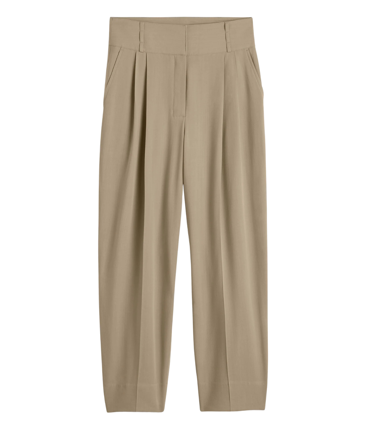 Balmain, Draped Balloon Trousers Overcast Beige - 30