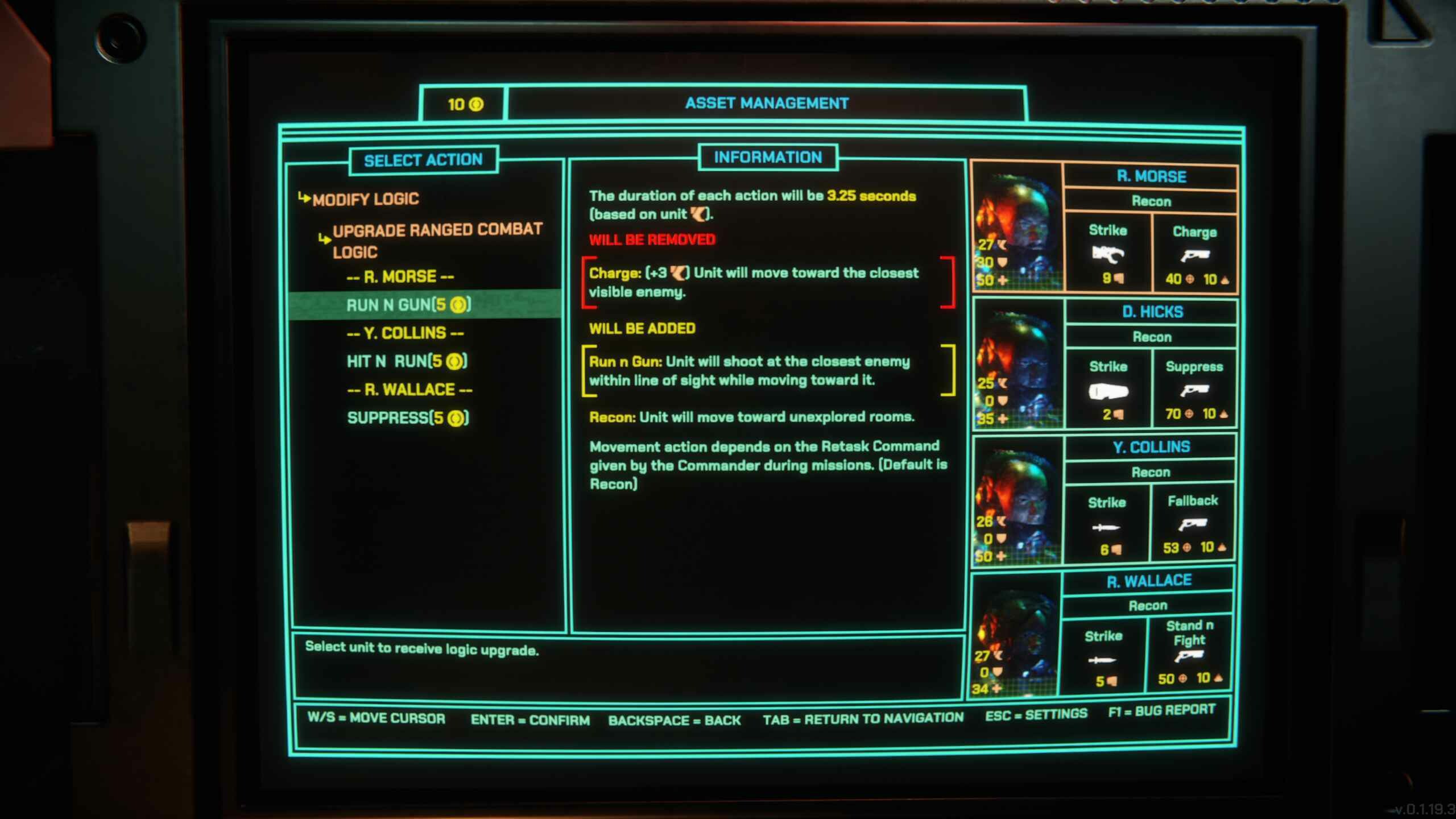 Xenopurge old computer UI