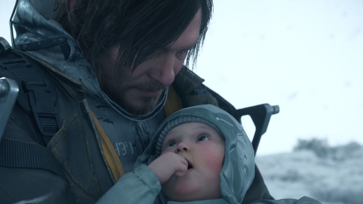 Sam Porter Bridges cradles a child in his arms