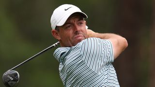 Rory McIlroy takes a shot in the BMW Championship