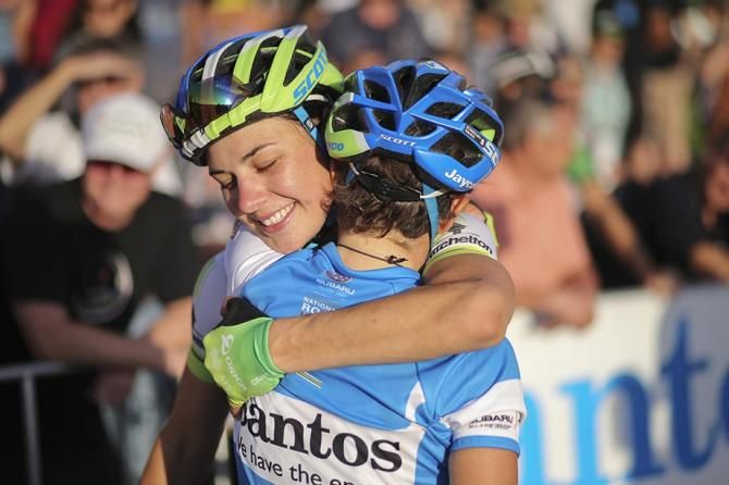 Melissa Hoskins and Valentina Scandolara celebrate