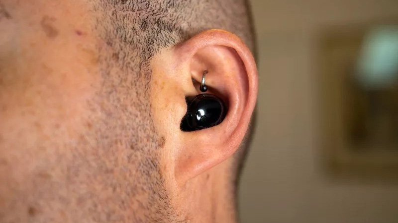 Close up view of the Samsung Galaxy Buds Pro.