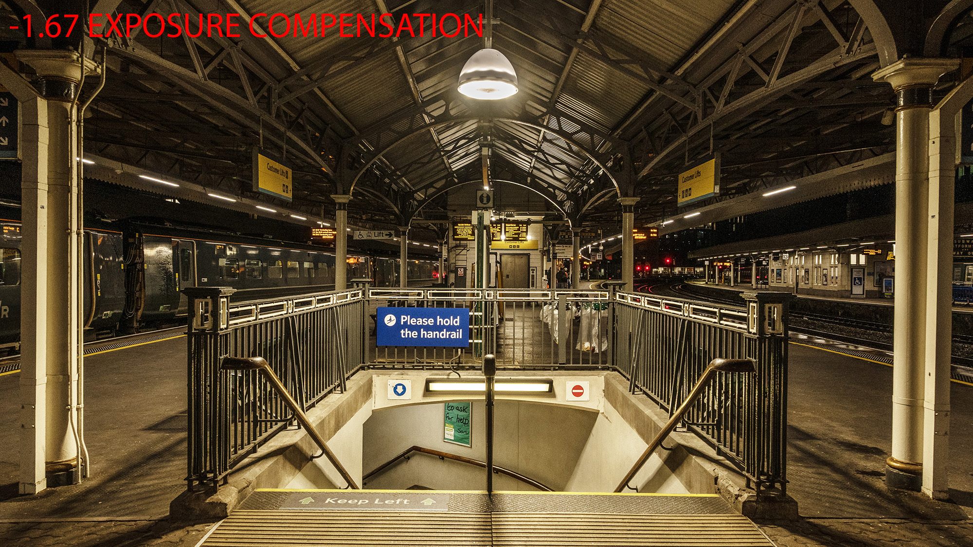 Using -1.67EV exposure compensation