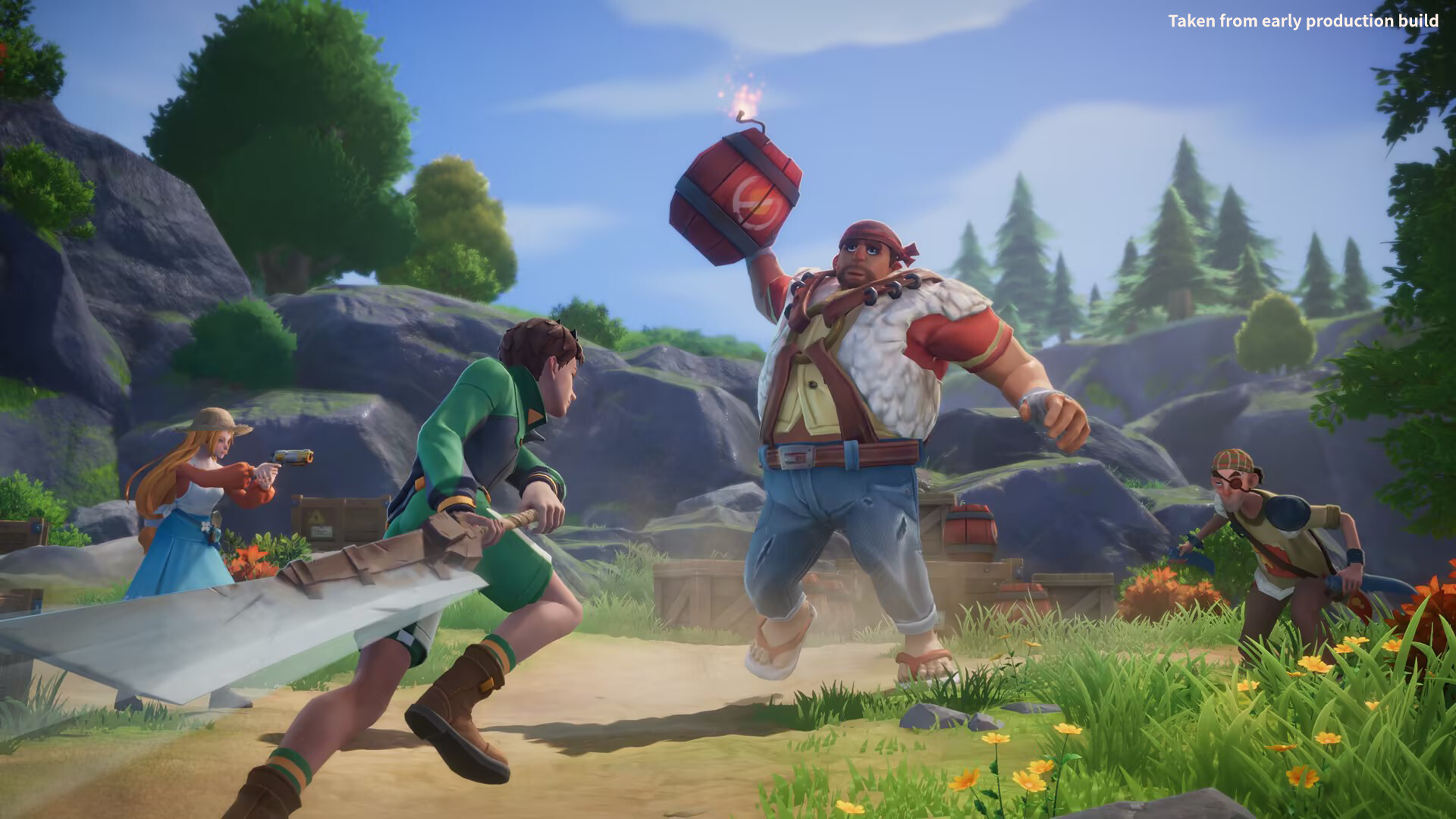 Fighting a huge man in My Time at Evershine
