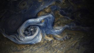 Blue Storm on Jupiter