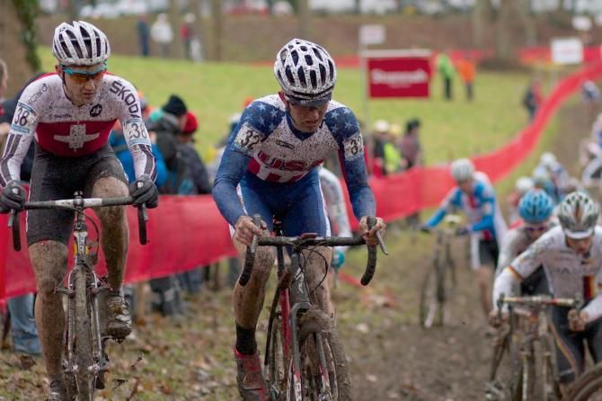 Tobin Ortenblad in the mud of Namur
