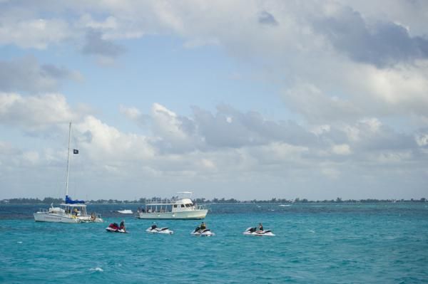 Riders head out on jet skis