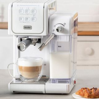 BREVILLE One-Touch CoffeeHouse II VCF147 Coffee Machine, White