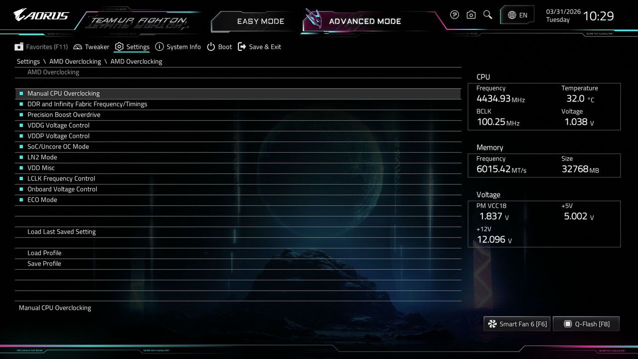 Gigabyte X870E Aorus Xtreme X3D AI Top - BIOS
