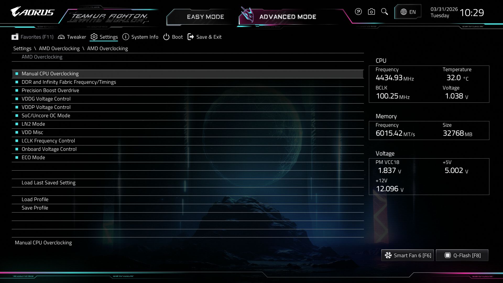 Gigabyte X870E Aorus Xtreme X3D AI Top - BIOS