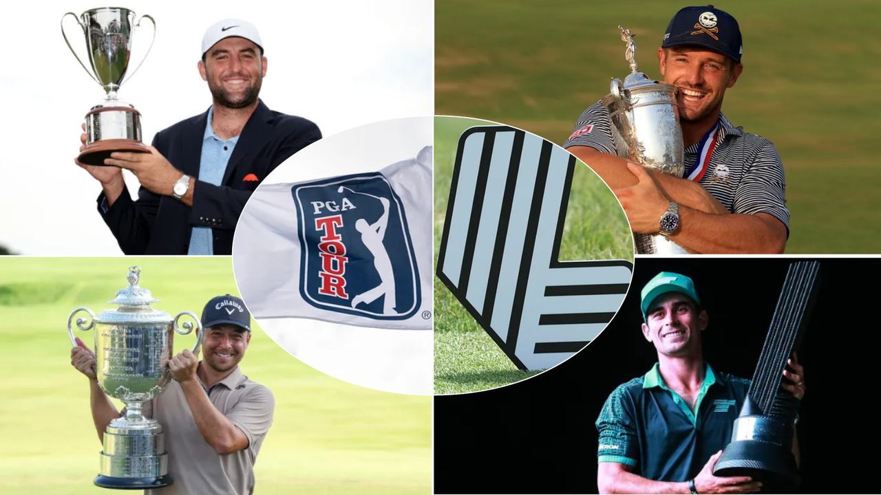 Scottie Scheffler, Bryson DeChambeau, Xander Schauffele and Joaquin Niemann