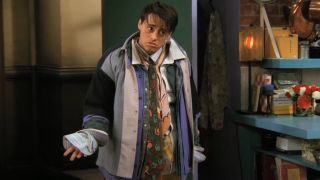 Joey wearing all of Chandler's clothes and passionatly gesturing in Friends.