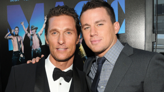 Matthew McConaughey and Channing Tatum at the Magic Mike Premiere