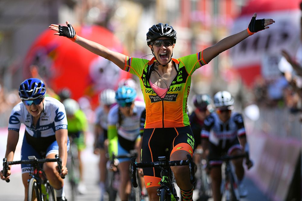 Marta Bastianelli (Al&eacute; Cipollini) wins stage 9 at the Giro Rosa