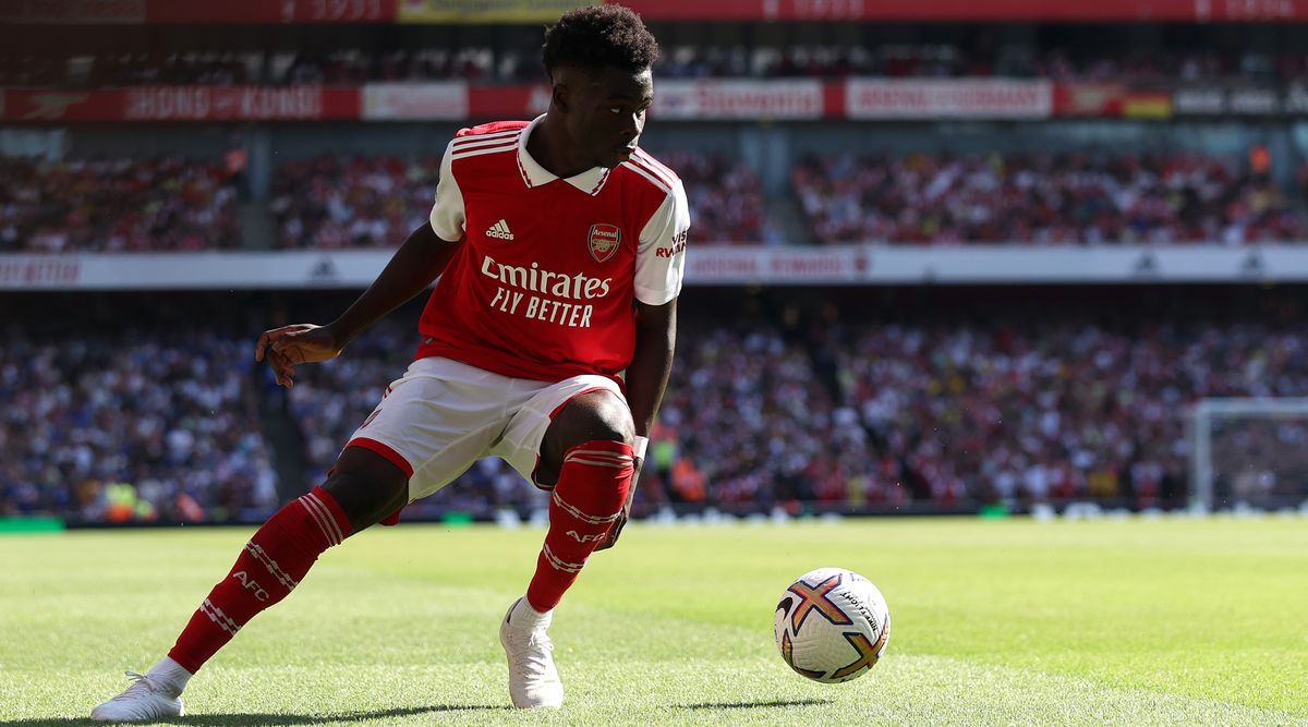 Arsenal winger Bukayo Saka