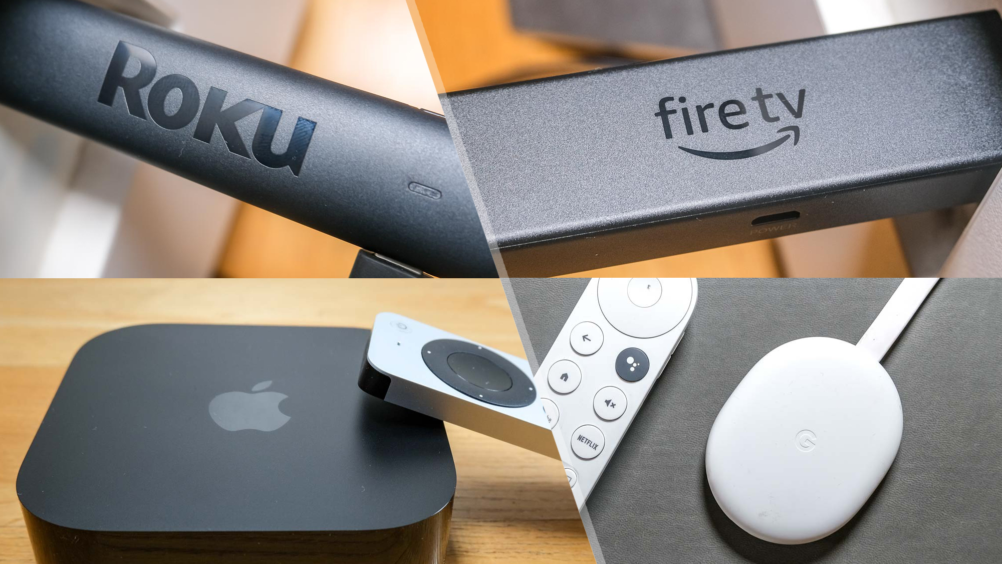 Chromecast vs. Roku Stick 4K vs.  Fire TV Stick 4K