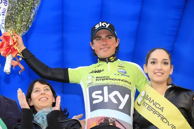 Peter Kennaugh (Team Sky) on the podium