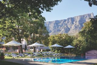 The pool at Mount Nelson Hotel in Cape Town