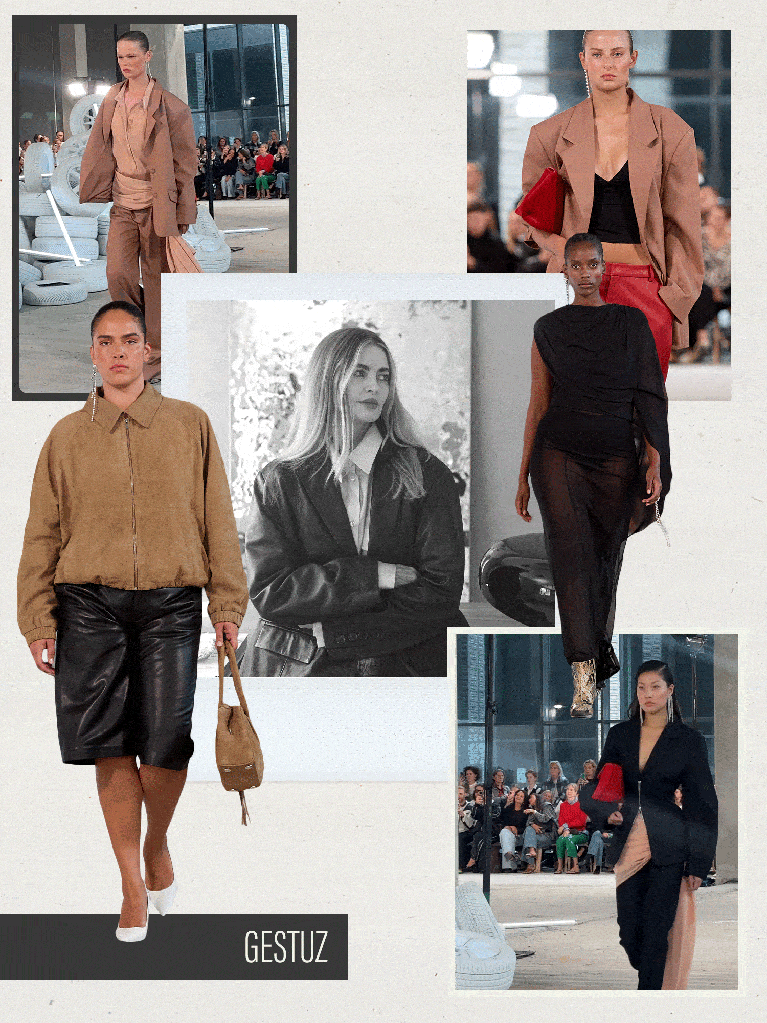 Collage of Danish female brands at the Copenhagen International Fashion Fair.