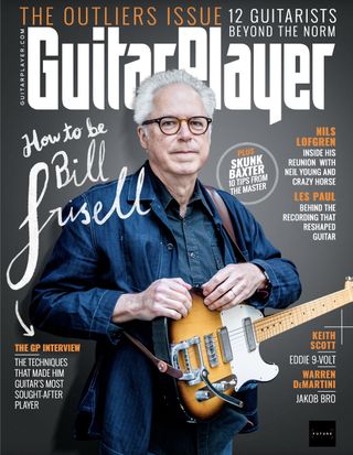 Bill Frisell adorns the cover of Guitar Player's February 2023 issue
