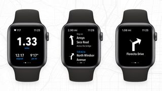 Footpath navigation app on Apple Watch