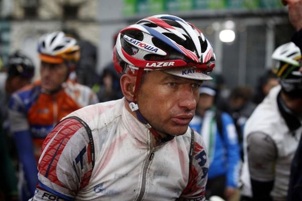 Serguei Ivanov (Katusha) at the finish
