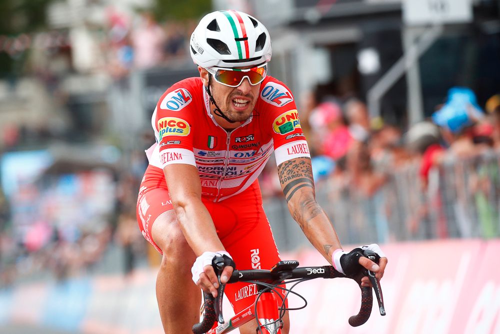 Mattia Cattaneo (Androni Giocattoli-Sidermec) finished third on stage 18