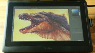 The best drawing tablets for animation; Wacom Cintiq 16 pen display on a desk