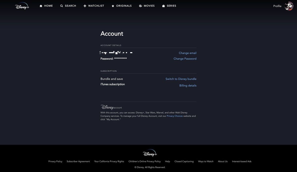 Disney+ から Hulu および ESPN+ の Disney+ バンドルに切り替える方法