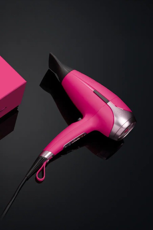 pink hair dryer
