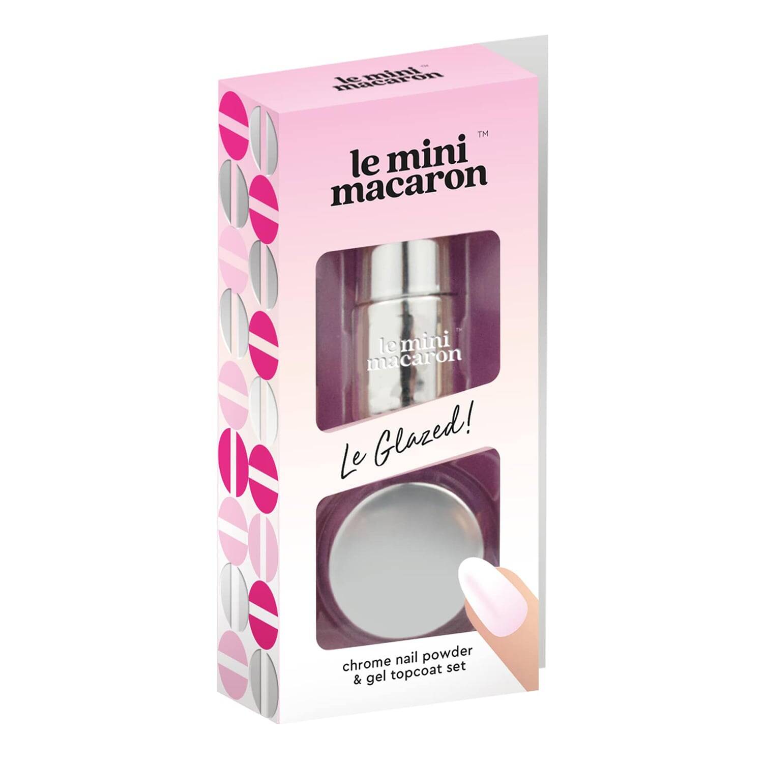 Le Mini Macaron Le Glazed Chrome Powder
