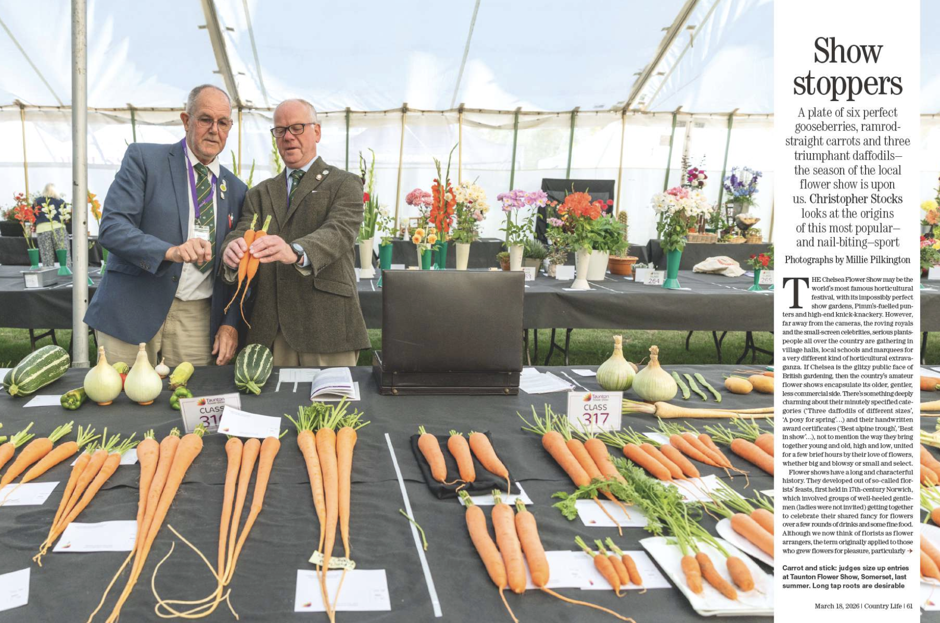 Magazine spread from Country Life March 18, 2026