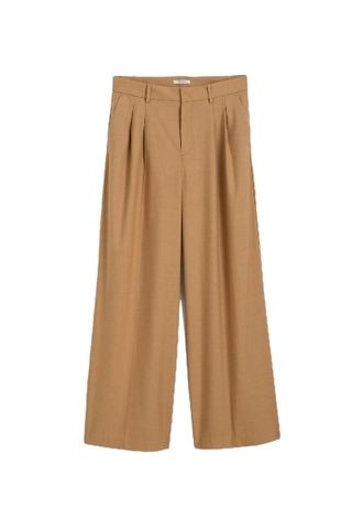 Madewell The Harlow Superwide-Leg Trouser in Brushed Twill