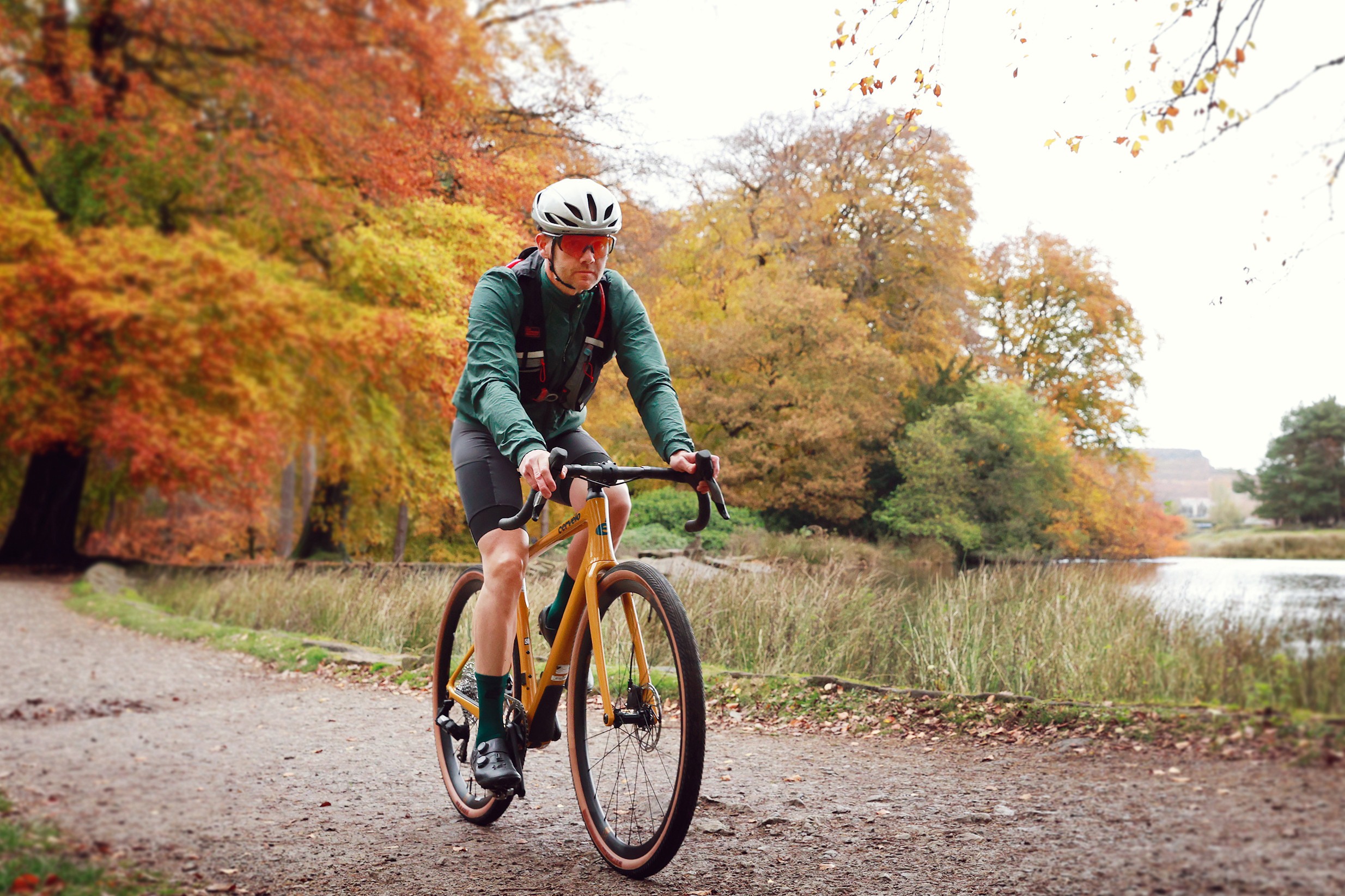Cervelo Aspero gravel bike being ridden by the author Neal Hunt